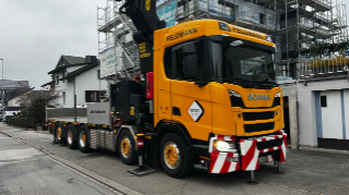 Der zweite neue Scania ist ein vollluftgefederter R540 B 10x4*6 NB.