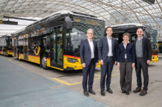 Depuis le 30 janvier 2023, les nouveaux bus de ligne Scania Battery Electric Vehicle (BEV) Ci-tywide LF sont en service entre Coire et Bad Ragaz.