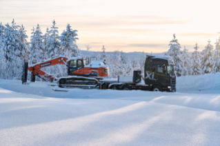 Scania demonstrieren auch bei härtesten Wintereinsätzen ihre Stärken