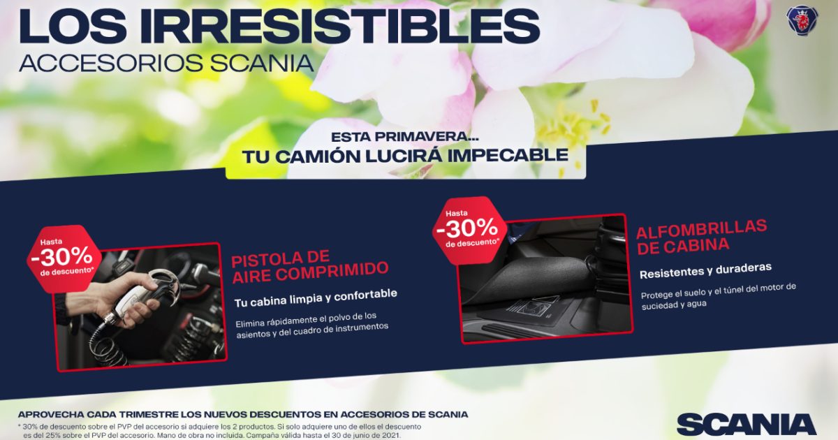 elegante Shipley Vergonzoso Esta primavera, llega la nueva campaña de accesorios Scania | Scania España