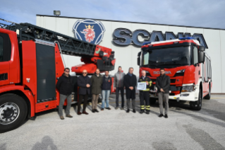 Veicolo antincendio Scania autoscala e autopompa - allestimento Rosenbauer