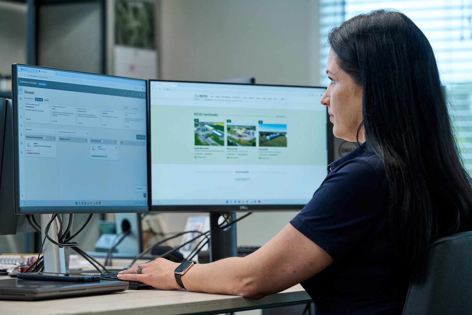 Services numériques Scania sur ordinateur de bureau