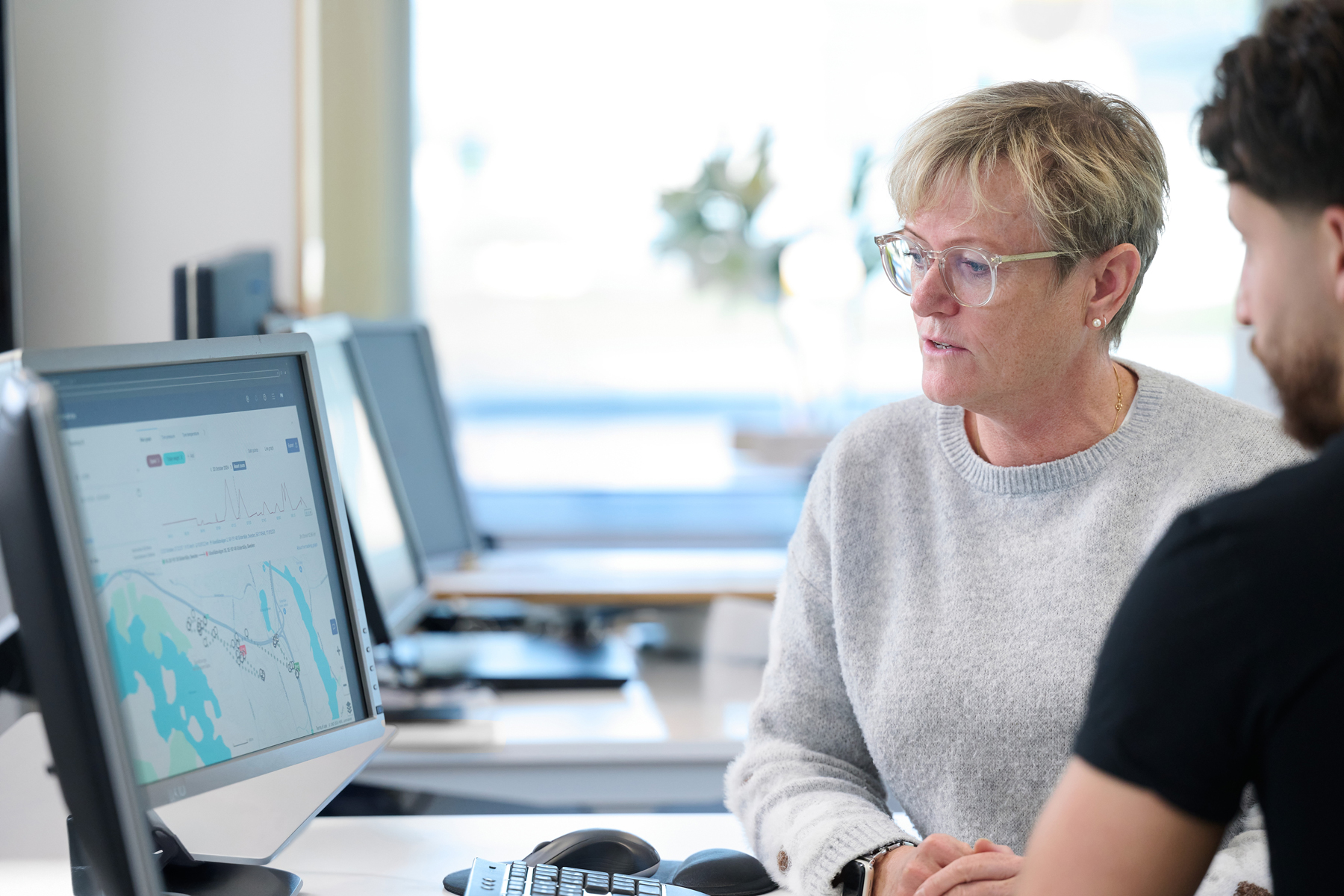 cartes des services numériques Scania sur ordinateur de bureau