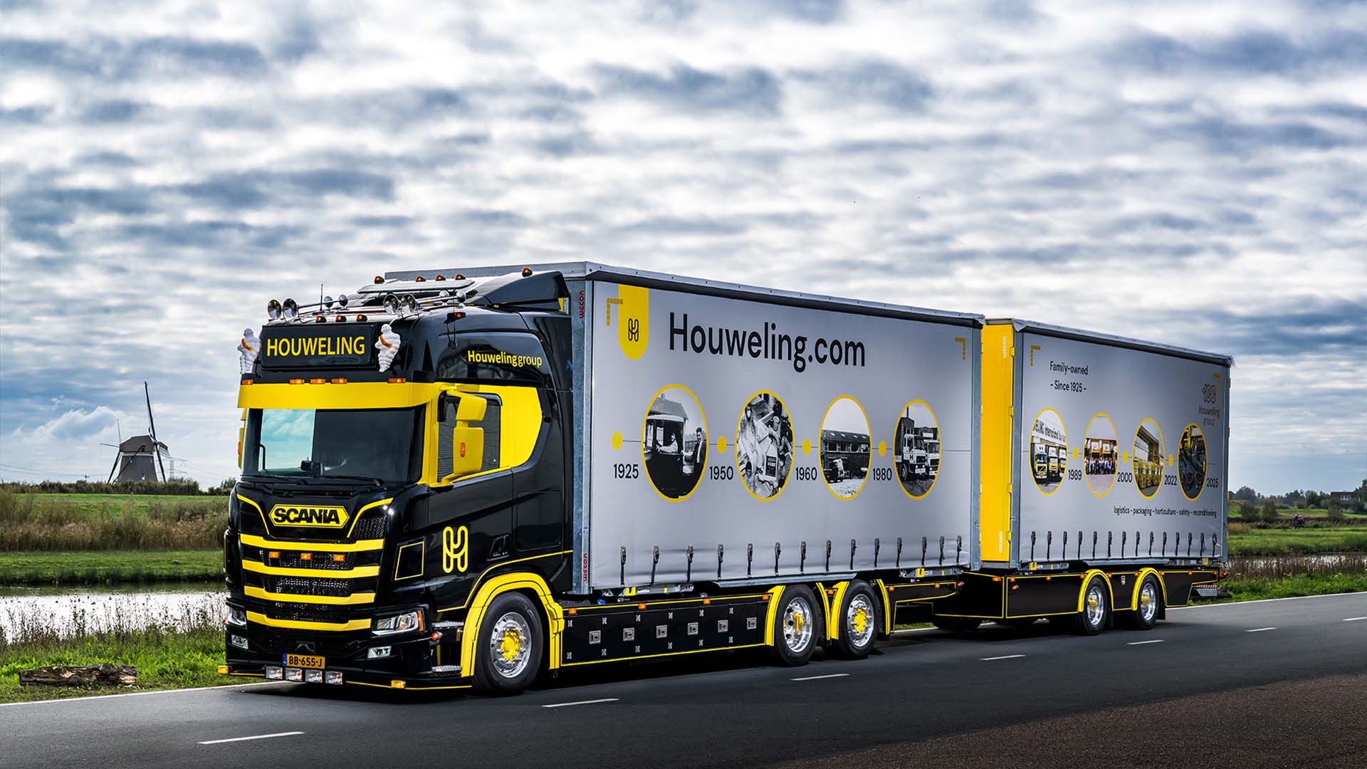 Houweling Transport viert 100-jarig bestaan met unieke Scania R770 V8 ...