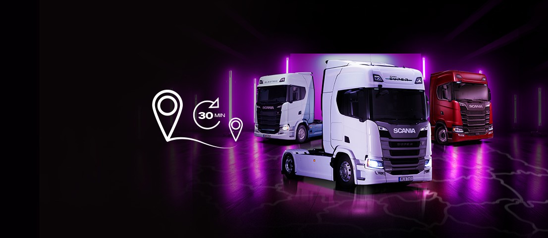  Imagine cu un camion Scania Super