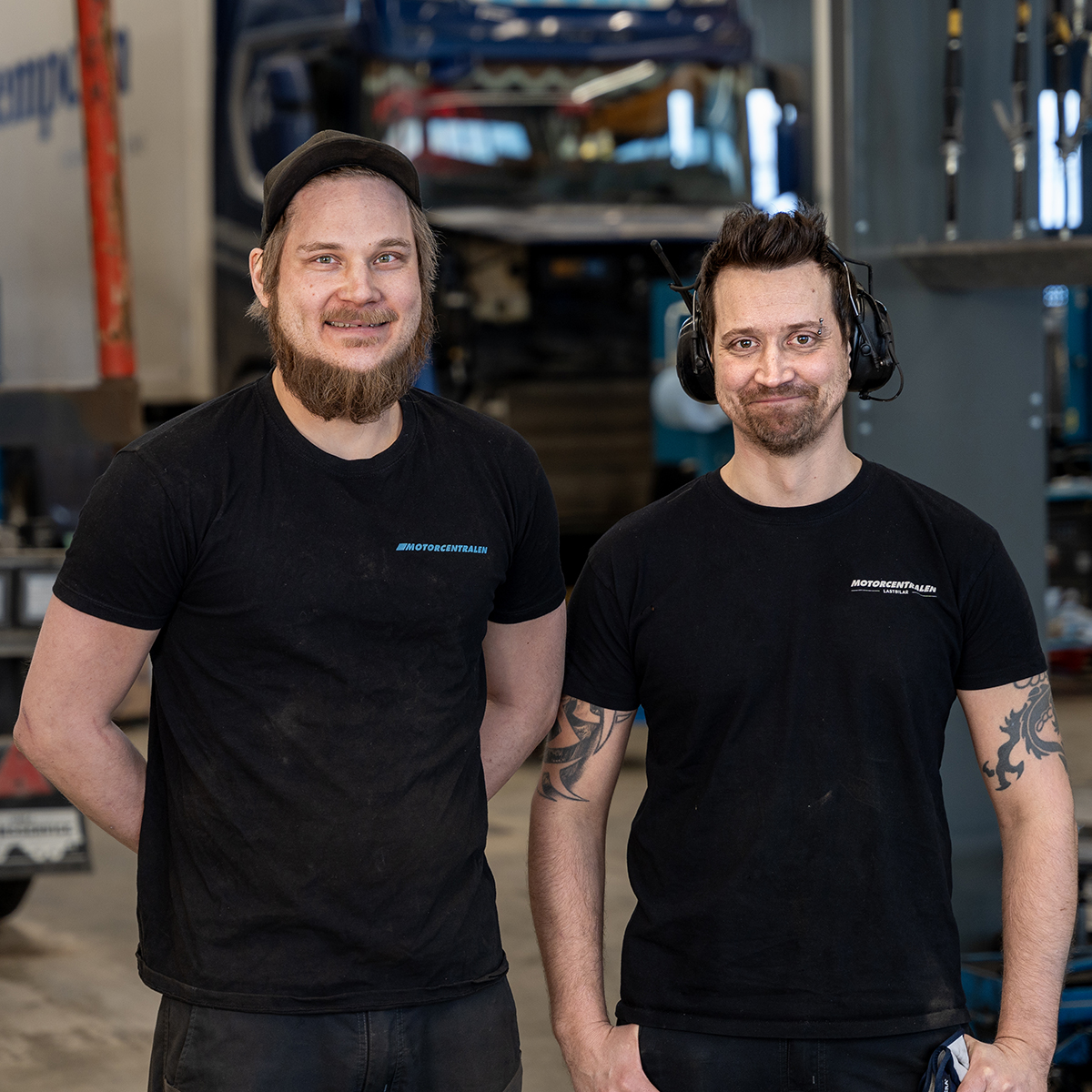 Servicetekniker Tony och Tomas