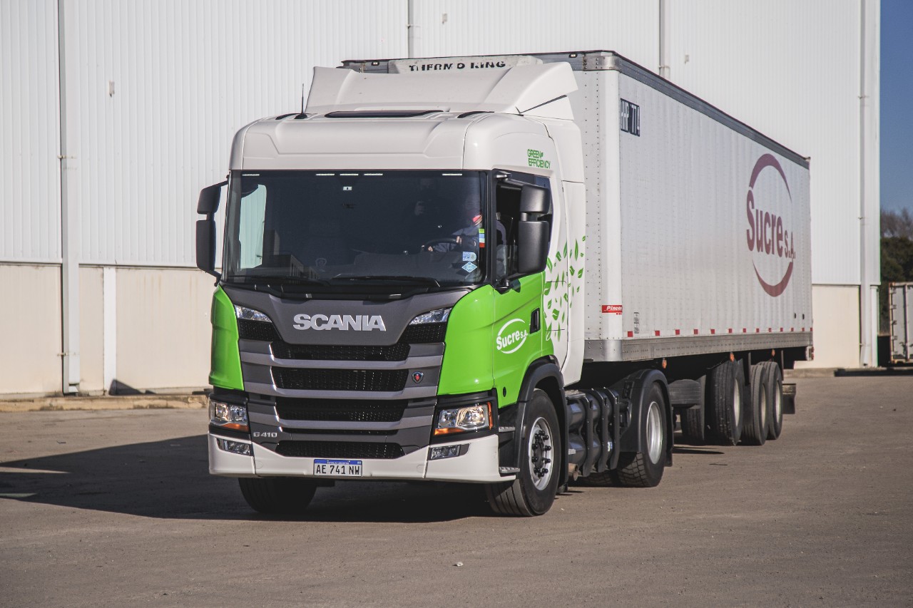 TRANSPORTE DE ALIMENTOS EN CÓRDOBA: SUCRE ELIGIÓ EVOLUCIONAR HACIA EL SCANIA A GNC