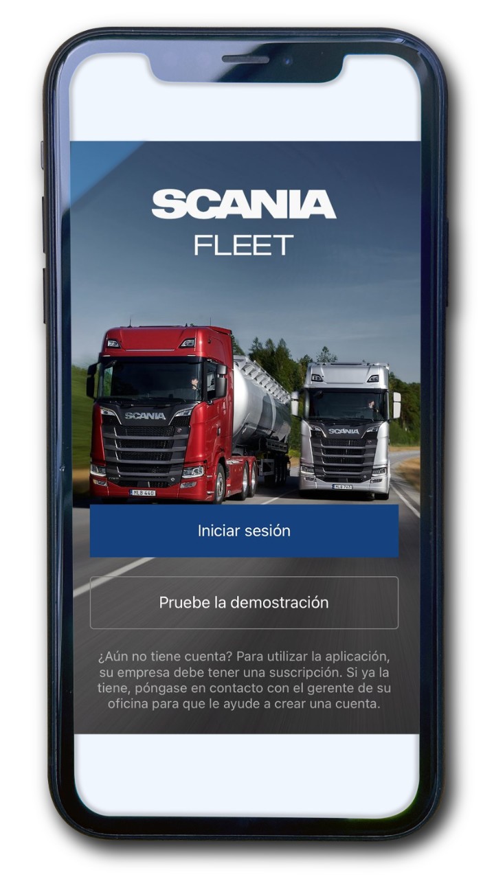 Aplicación para gestión de flotas de Scania