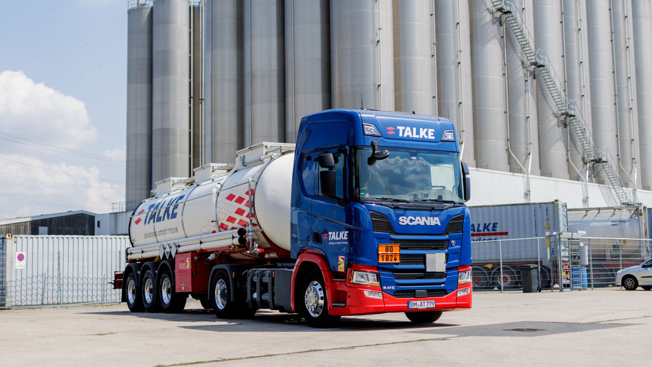 Scania Fahrzeug für Tank- und Silotransporte