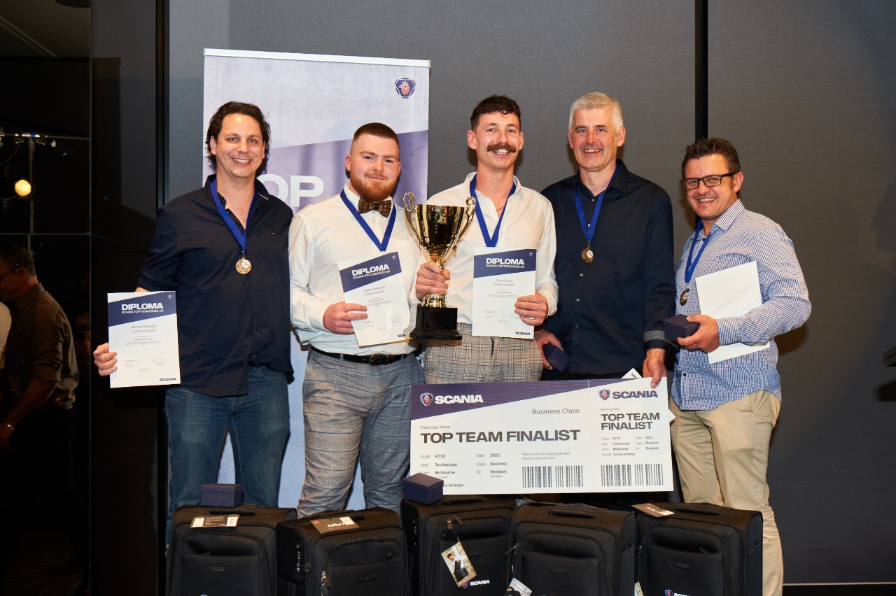 Dandenong AINACS’ win Scania Australia’s Top Team Challenge