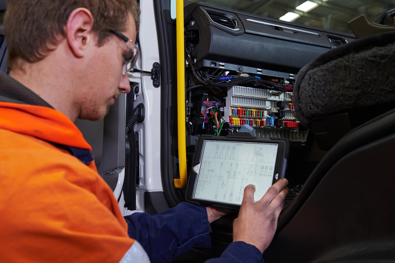 Scania’s new workshop multi-tool is a tablet