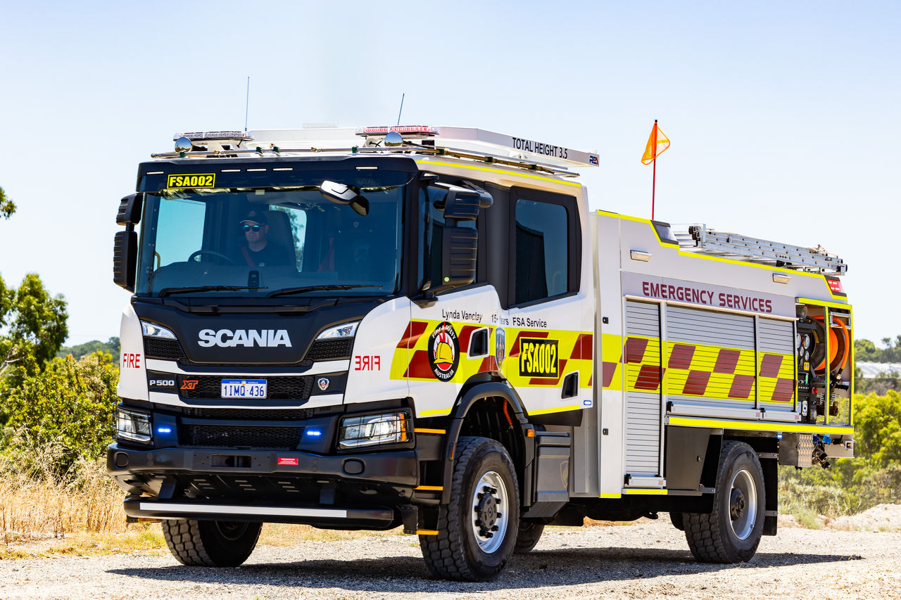 Scania fire and safety truck