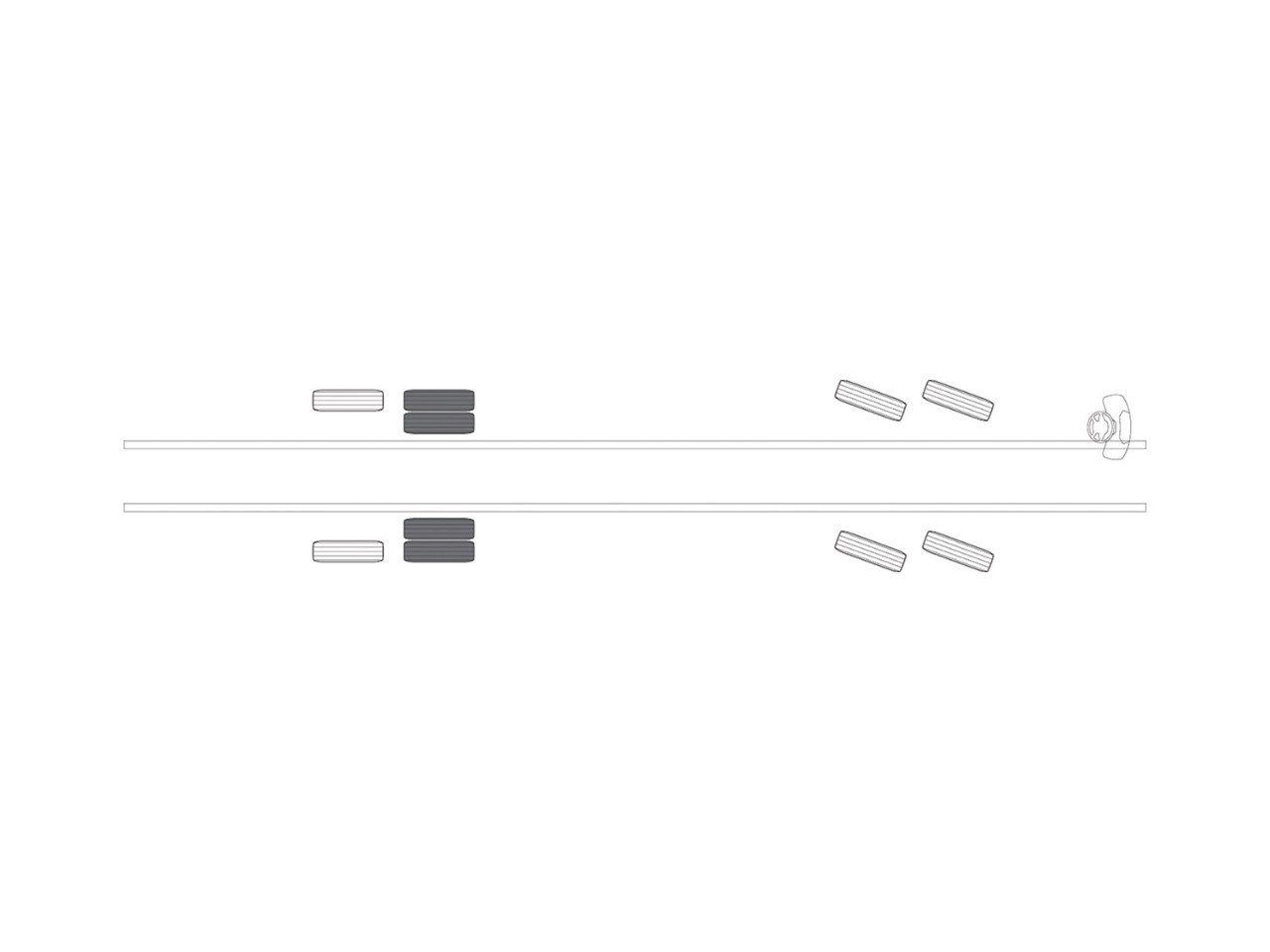 Axles configuration 8x2