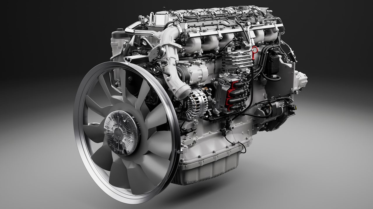 Camion avec moteur biogaz 13 litres
