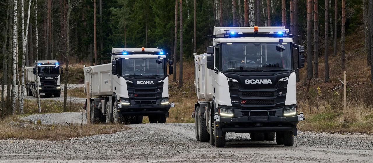 Scania autonome oplossingen van Scania R 450 XT 8x4 kipper