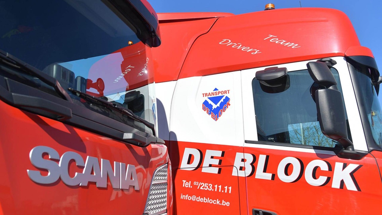 56 nieuwe Scania trucks De Block
