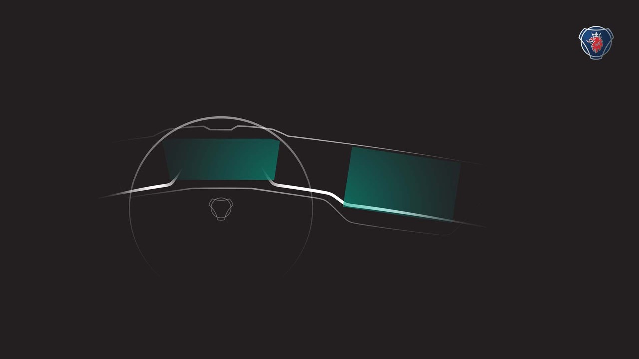 Scania introduceert een digitaal dashboard