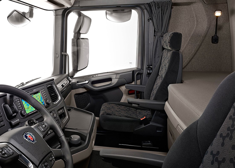 Interieur van de R-serie