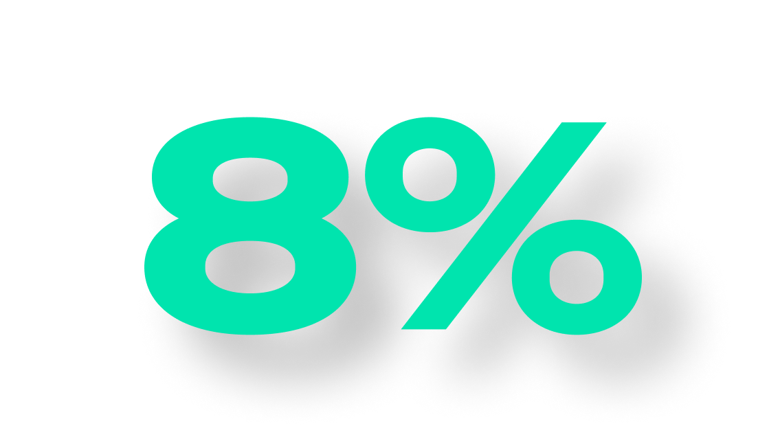 8%