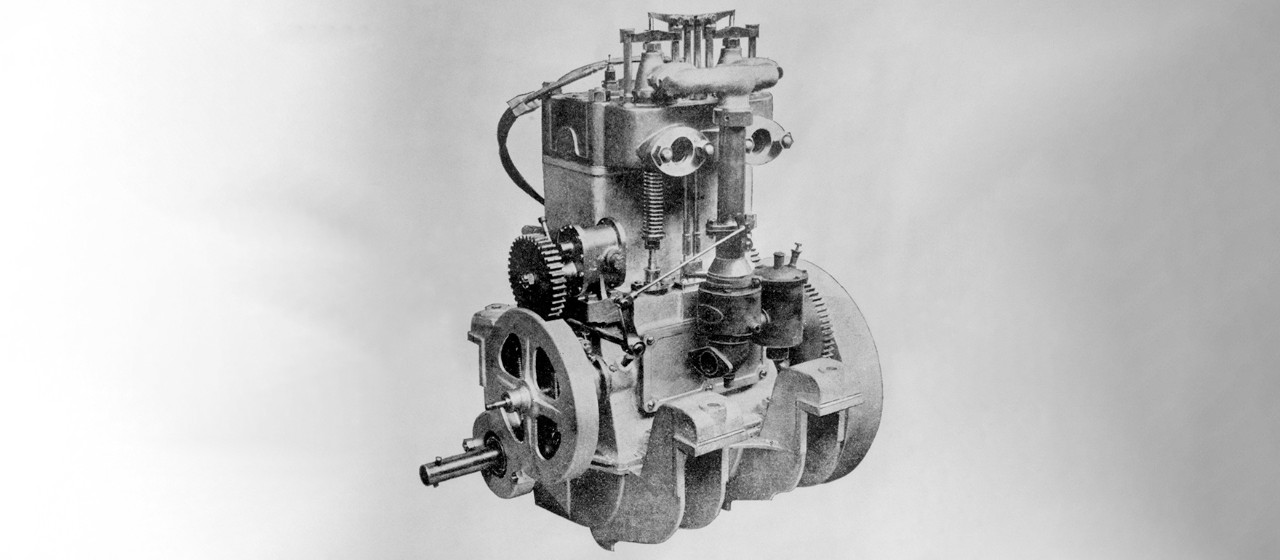 1905: Първият индустриален двигател 