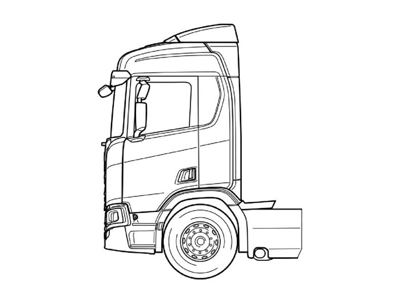 Илюстрация на нормална дневна кабина от серия R