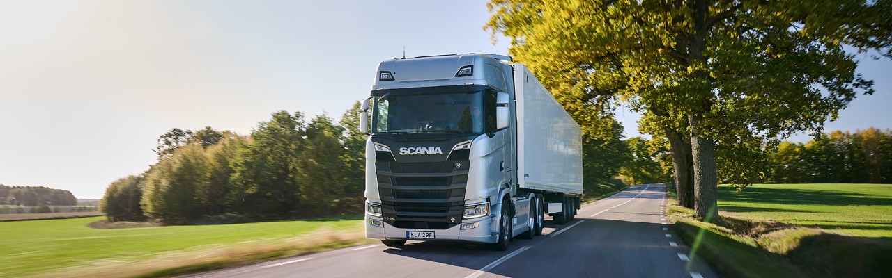 linha V8 da Scania