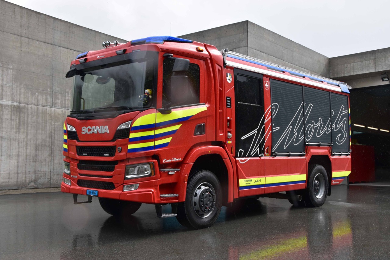 Neues Scania TLF für die Stützpunkt-Feuerwehr St. Moritz