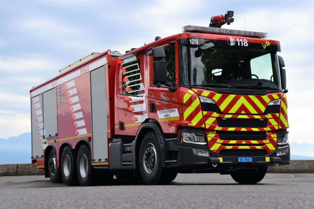 Ein nicht alltägliches Fahrzeug für die Feuerwehr Lausanne