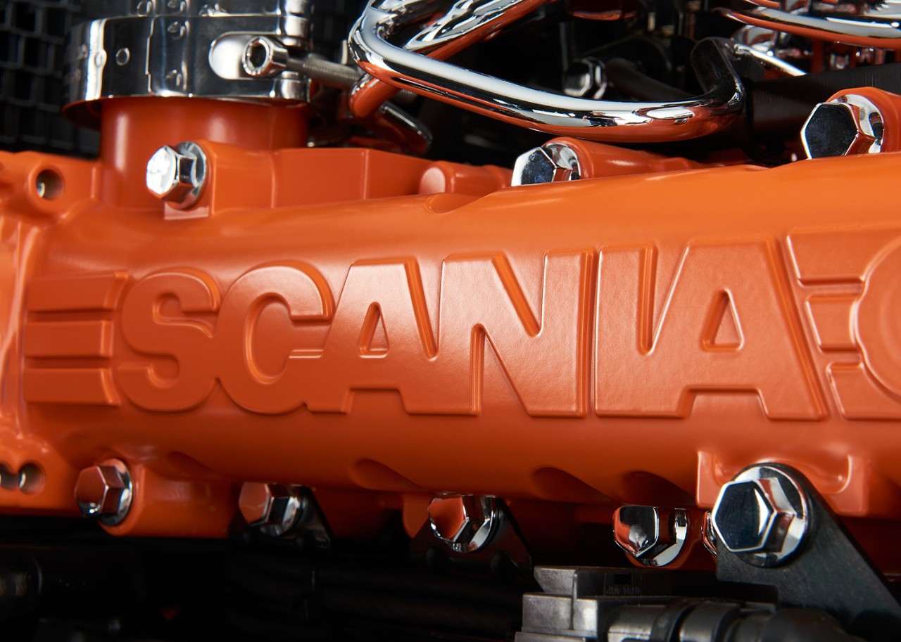 50-Hz-Motor von Scania für die Stromerzeugung