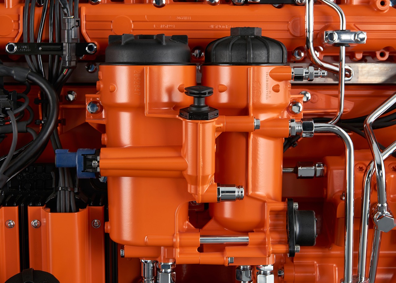 60-Hz-Motor von Scania für die Stromerzeugung