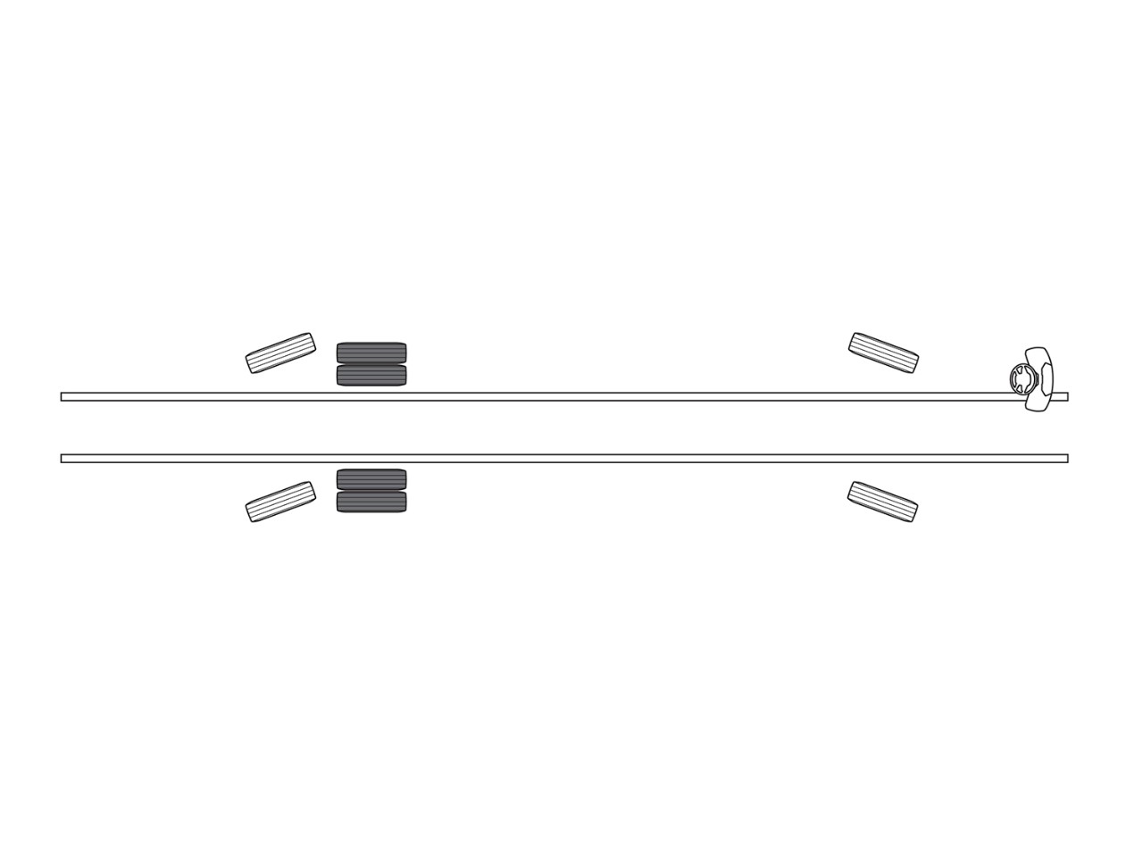 Configuration des essieux 6x2*4