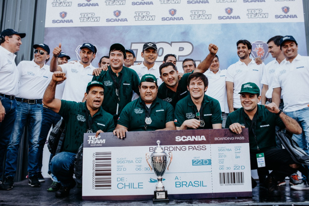 Top team: Scania chile coronó a sus mejores técnicos