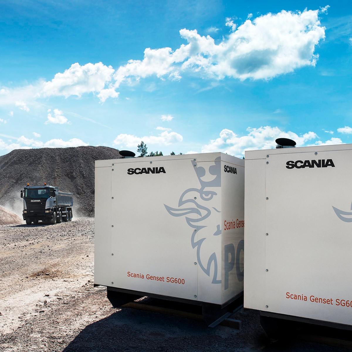 Motor de generación de energía Scania de 60 hz