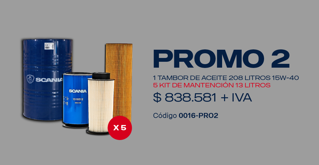 Promoción 2: 5 Kit de Mantenimiento (838.581 + IVA)