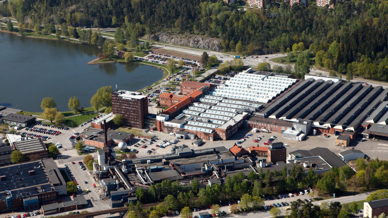 Air photograph of Scania facilities in SÃ¶dertÃ¤lje, Sweden.
Photo: Kontrast foto 2011