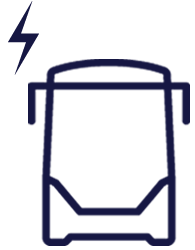 Piktogram elektrického autobusu