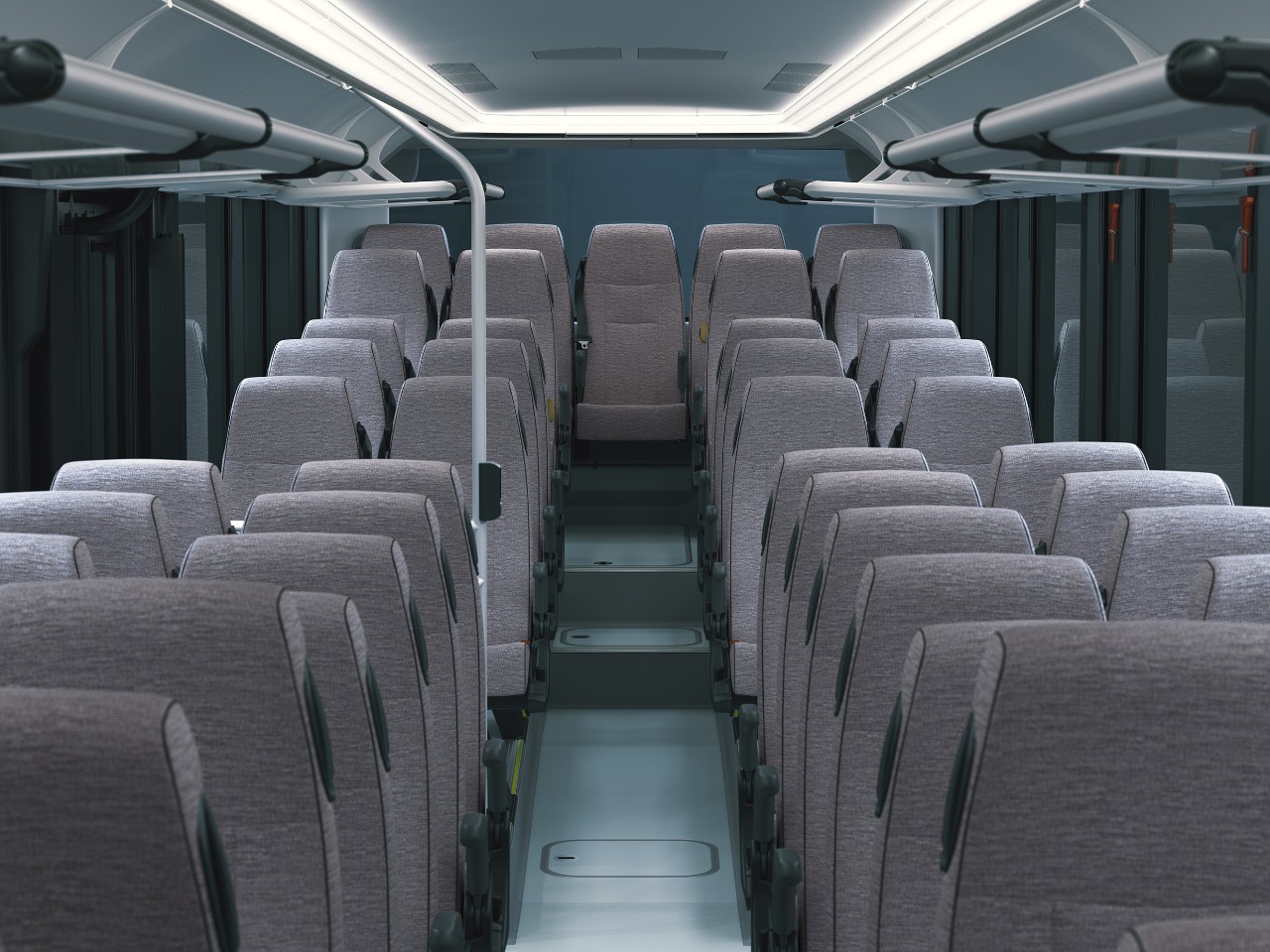 Interiér autobusů Scania Interlink