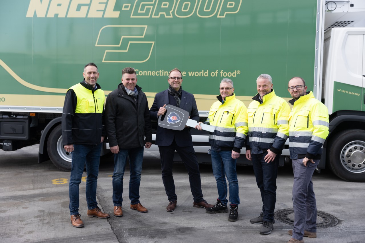 Nagel-Group: Scania E-Lkw im Verteilerverkehr