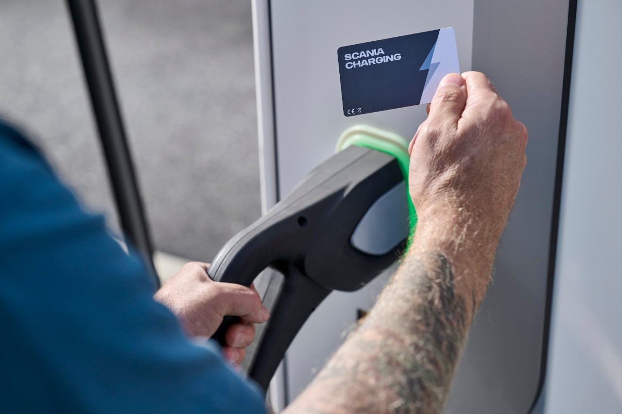 Charging Access-kort til elektrisk lastbil