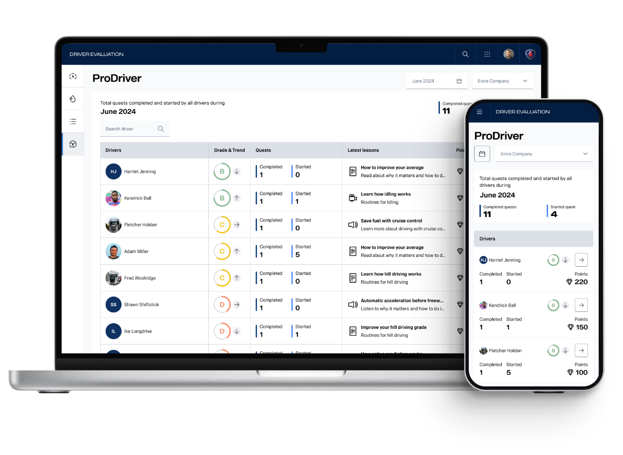 ProDriver: Reducer din vognparks miljøpåvirkning med Driver App