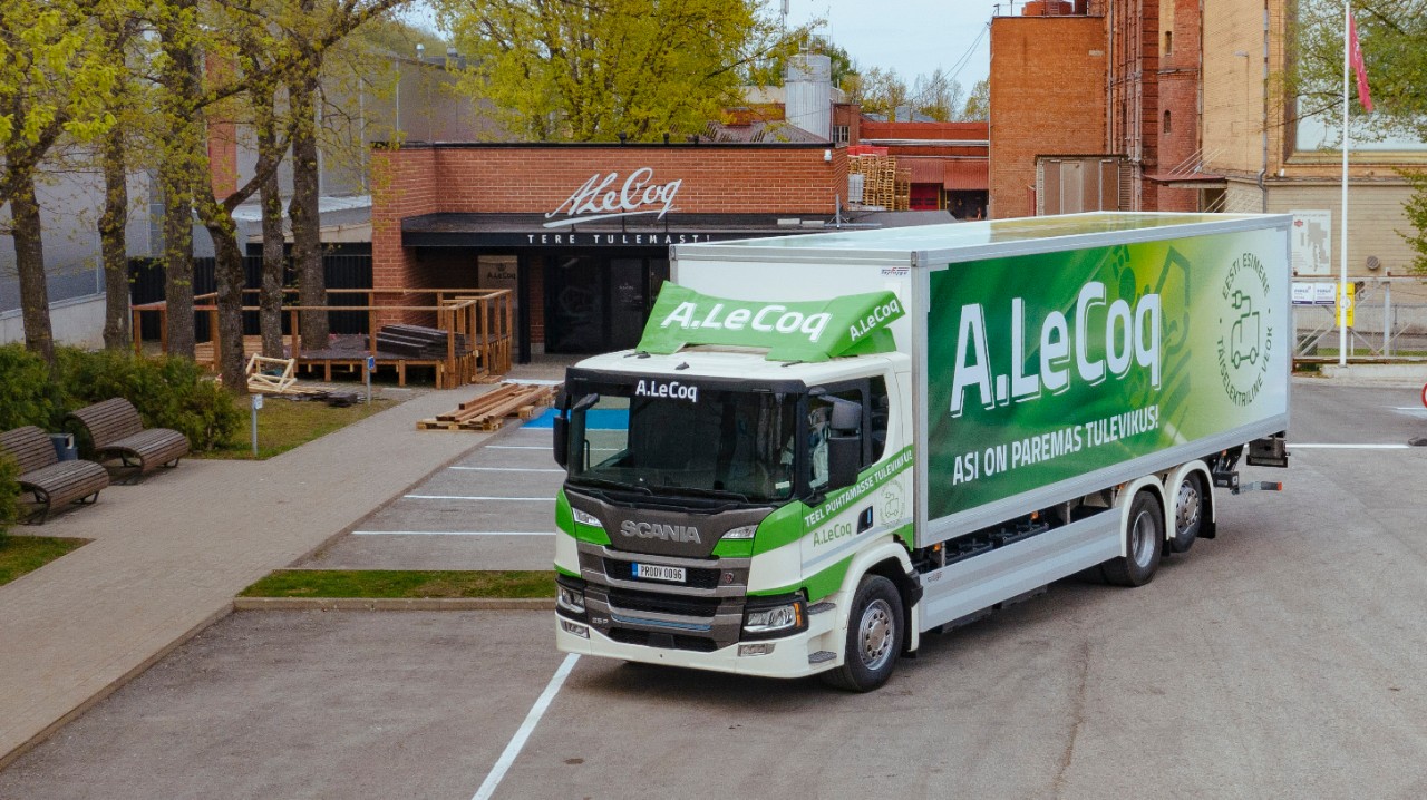 A. Le Coq ja Scania esitlesid Baltikumi esimest elektriveokit