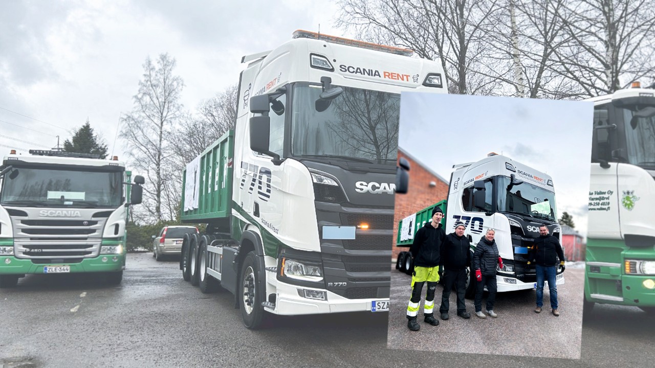 Scania Rent vuokraa asiakkailleen kuorma-autoja
