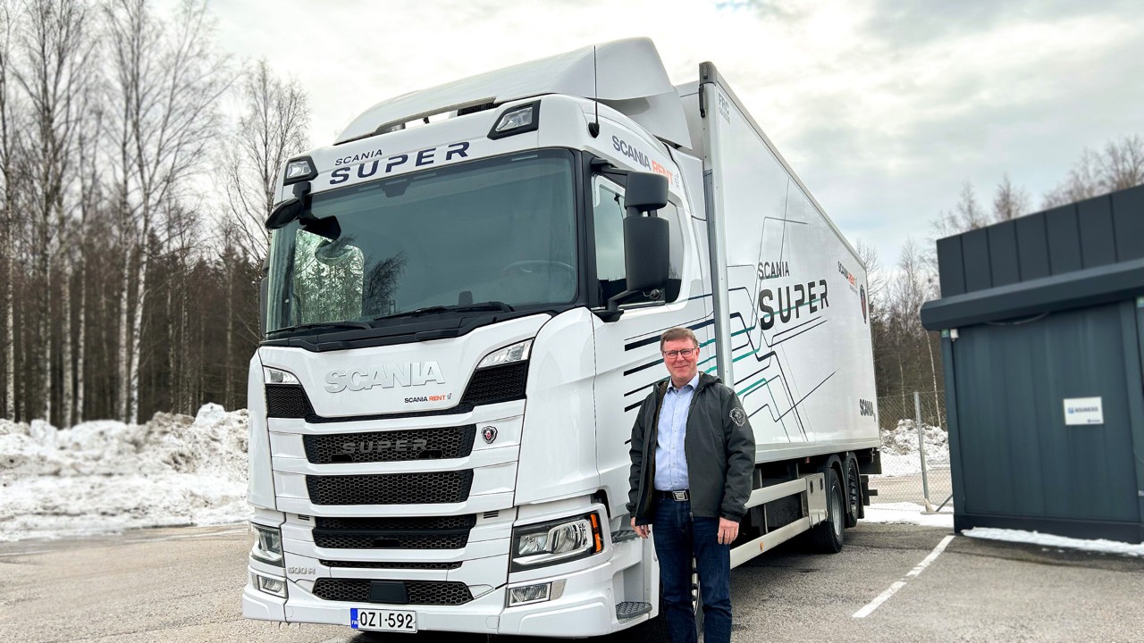 Scania Super on lasketusti polttoainetaloudellinen valinta myös kuorma-auton vuokrauspalvelussa.