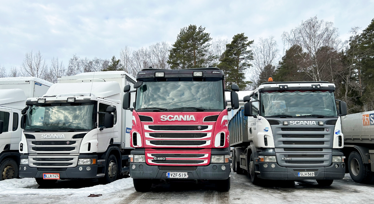 Tero Pekki on pitänyt Scanian Scaniana, sillä vara-autossakin on käytetty vain Scanian alkuperäisosia.