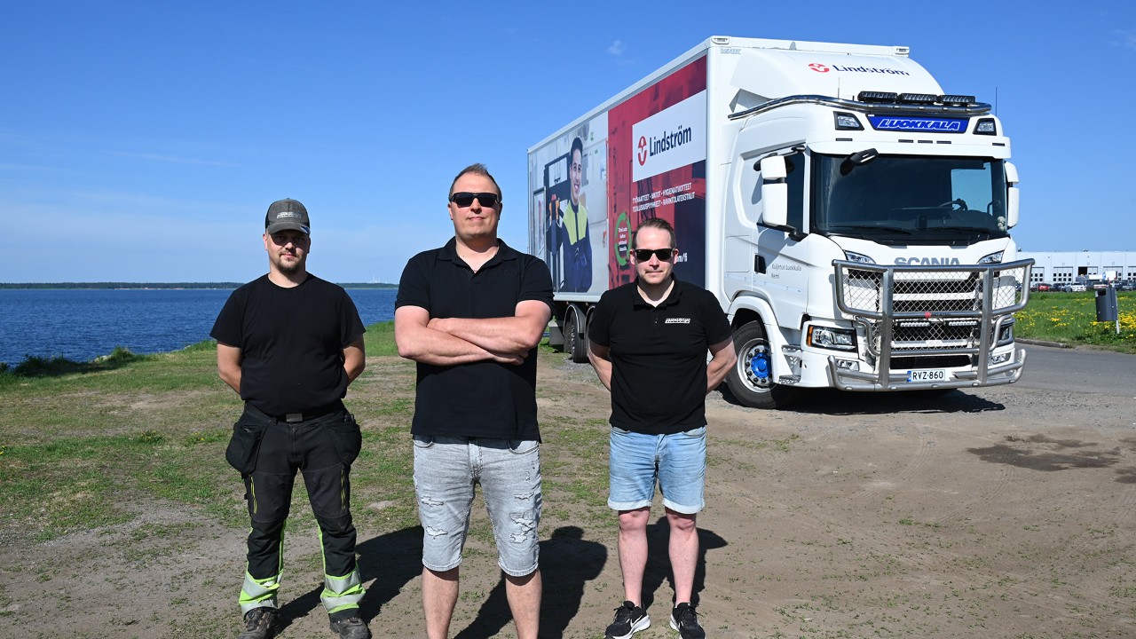 Lappeenrannan kuljetus: Scania 410 kulkee nesteytetyllä biokaasulla (LBG).  