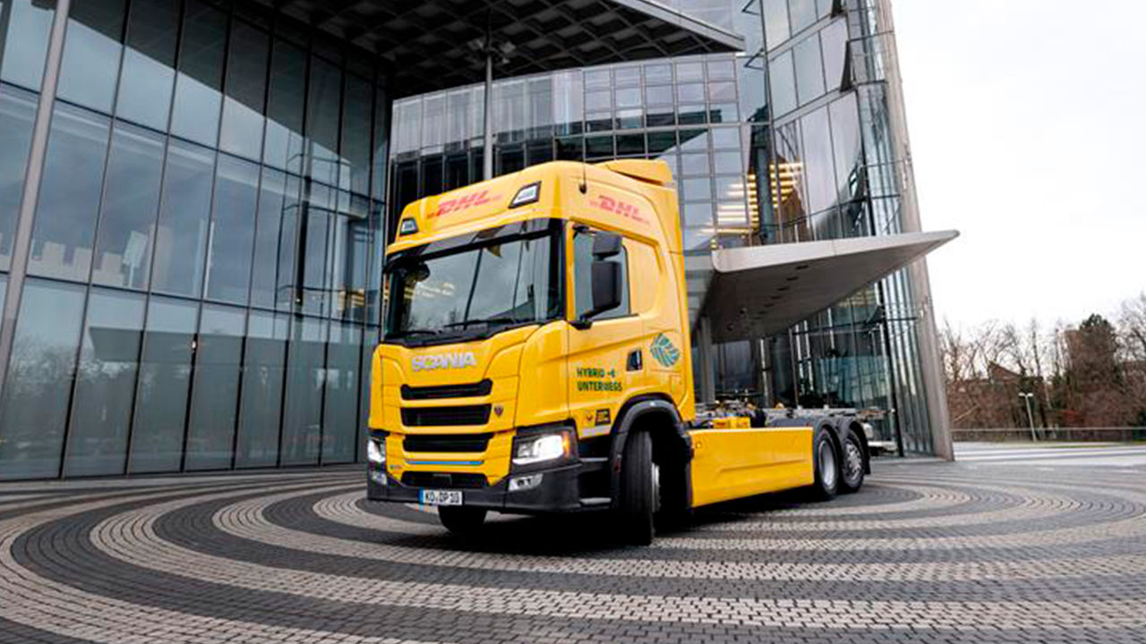 Sähkökuorma-auto, jossa on polttoainekäyttöinen generaattori: Scania ja DHL