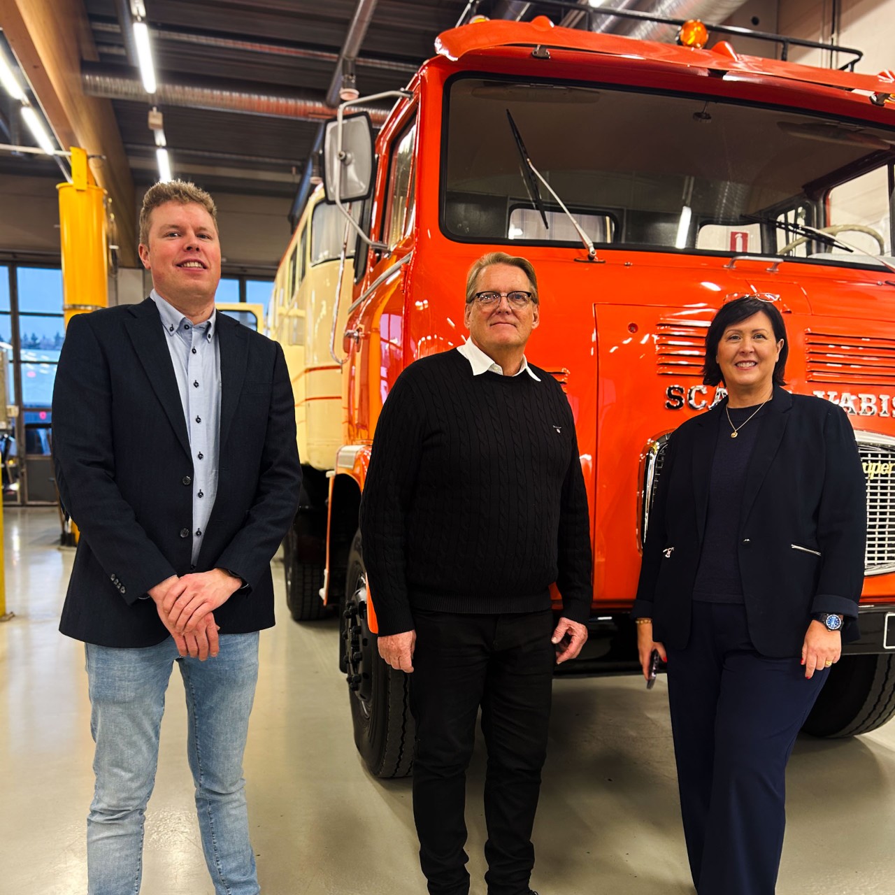 Scania Suomi Oy: Joonas Ruponen, Jukka Åberg ja Henna Wikström 2023
