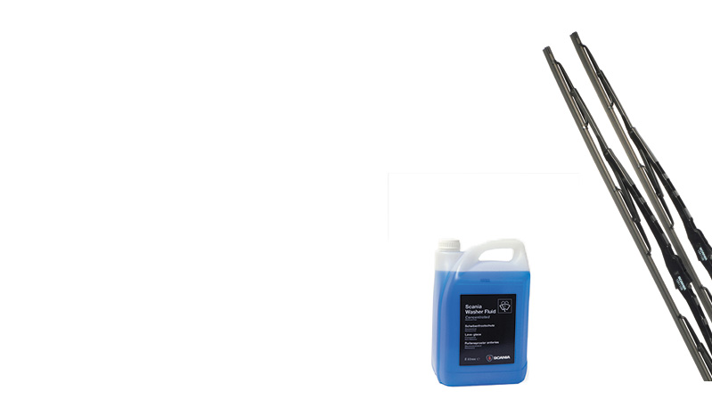 Tuulilasin pyyhkimet ja tuulilasin pesu tiiviste kuorma-autoon Scania