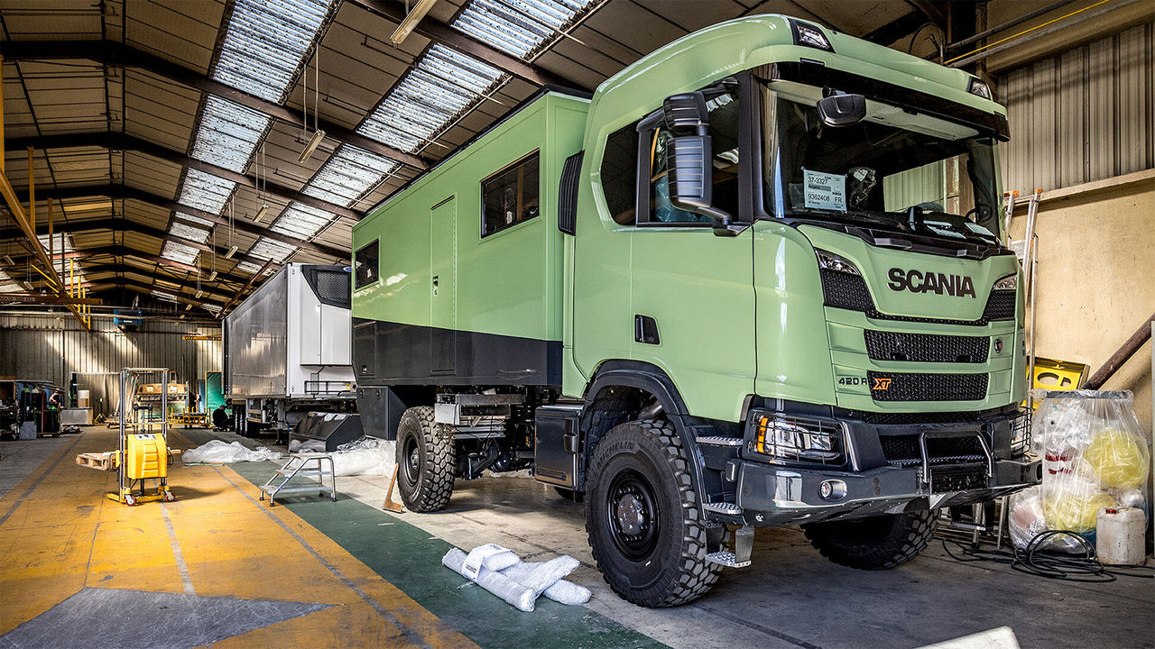 Un Scania nomade de trois places