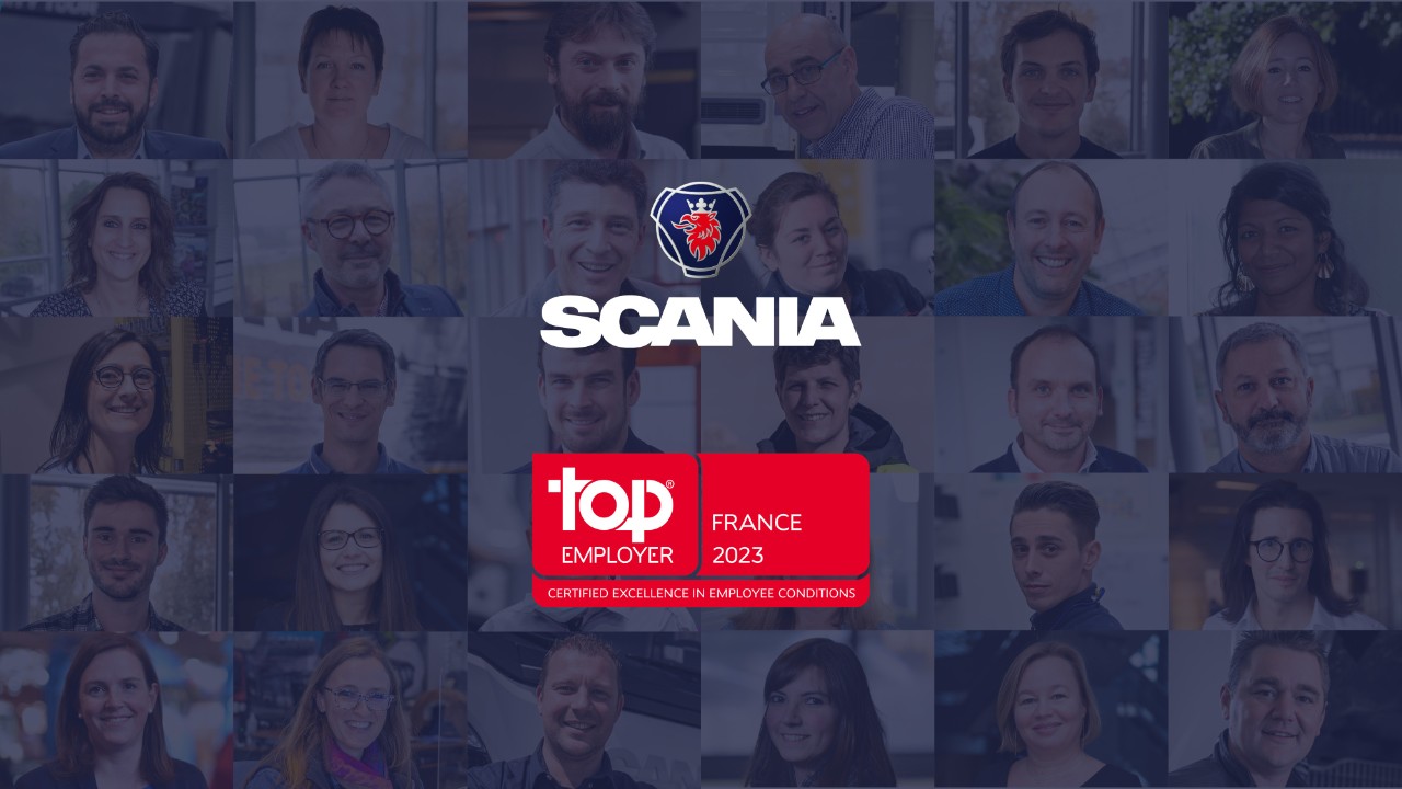 Scania France certifié Top Employer pour la 6e fois !